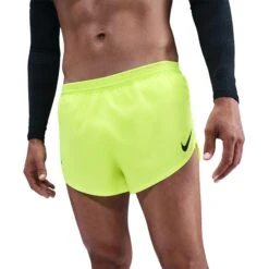 Nike Men's Aeroswift Dri-FIT ADV 2" Brief-Lined Running Shorts (702 - Volt/Black)