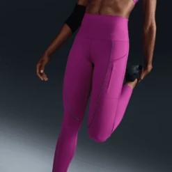 Nike Women's Go Firm-Support High-Waisted 7/8 Leggings With Pockets (518 - Hot Fuchsia)