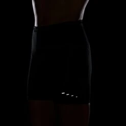 Nike Women's Swift Women's High-Waisted 4" Tight Running Shorts With Pockets (010 - Black/Reflective Silver) -TCRunning Shop AURORA HJ2258 010 PHSYM200 2000