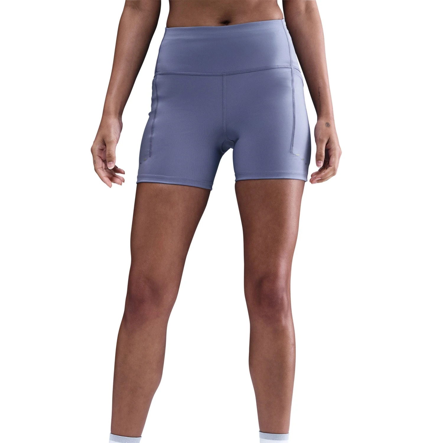 Nike Women's Swift Women's High-Waisted 4" Tight Running Shorts With Pockets (499 - World Indigo/Reflective Silver) 1 Nike Women's Swift Women's High-Waisted 4" Tight Running Shorts With Pockets (499 - World Indigo/Reflective Silver)