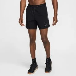 Nike Men's Trail Dri-FIT 6" Brief-Lined Running Shorts (010 - Black/Anthracite/Anthracite/Summit White)