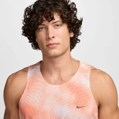 Nike Men's Running Division Breathe Dri-FIT ADV Running Tank Top (844 - Apricot Agate/Reflective Black) -TCRunning Shop AURORA HJ4146 844 PHSYM001 2000