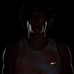 Nike Men's Running Division Breathe Dri-FIT ADV Running Tank Top (844 - Apricot Agate/Reflective Black) -TCRunning Shop AURORA HJ4146 844 PHSYM200 2000