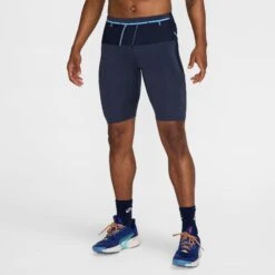 Nike Men's Lava Loops Dri-FIT ADV Running Tights (437 - Thunder Blue/Obsidian/Black)
