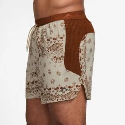 Nike Men's Trail Dri-FIT 6" Brief-Lined Running Shorts (253 - Desert Khaki/Cinnamon//Black) -TCRunning Shop AURORA HJ4174 253 PHSYM001 2000