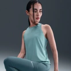 Nike Women's Swift Dri-FIT Running Tank Top (017 - Cannon/Reflective Silver) -TCRunning Shop AURORA HQ0620 017 PHSYMG03 2000