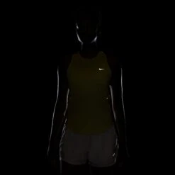 Nike Women's Swift Dri-FIT Running Tank Top (712 - Light Zitron/Reflective Silver) -TCRunning Shop AURORA HQ0620 712 PHSYM200 2000