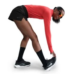 Nike Women's Swift Dri-FIT Mid-Rise 2.5" Brief-Lined Running Shorts (010 - Black/Reflective Silver) -TCRunning Shop AURORA HQ0638 010 PHSYM003 2000