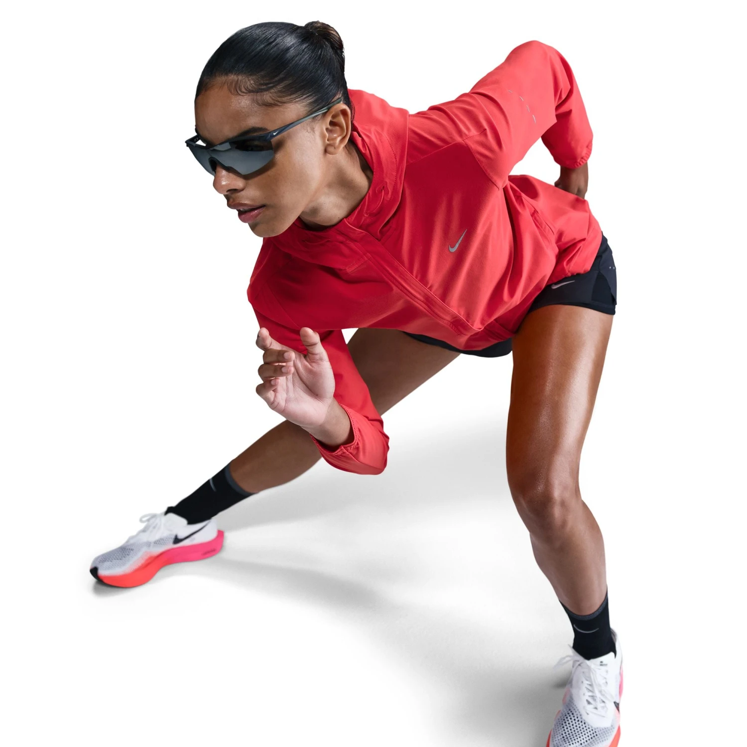 Nike Women's Swift Repel Packable Running Jacket (696 - LT Crimson/Reflective Silver) 6 Nike Women's Swift Repel Packable Running Jacket (696 - LT Crimson/Reflective Silver) - Image 6