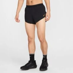 Nike Men's Aeroswift X Jakob Dri-FIT ADV 2" Brief-Lined Running Shorts (010 - Black/Metallic Gold) -TCRunning Shop AURORA HQ4197 010 PHSFM001 2000