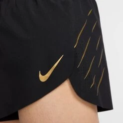 Nike Men's Aeroswift X Jakob Dri-FIT ADV 2" Brief-Lined Running Shorts (010 - Black/Metallic Gold) -TCRunning Shop AURORA HQ4197 010 PHSYM005 2000