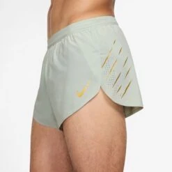 Nike Men's Aeroswift X Jakob Dri-FIT ADV 2" Brief-Lined Running Shorts (034 - Light Silver/Metallic Gold) -TCRunning Shop AURORA HQ4197 034 PHSYM001 2000
