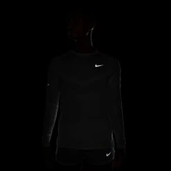 Nike Men's Stride Dri-FIT ADV Long-Sleeve Running Top (100 - White/Reflective Silver) -TCRunning Shop AURORA HV2702 100 PHSYM200 2000