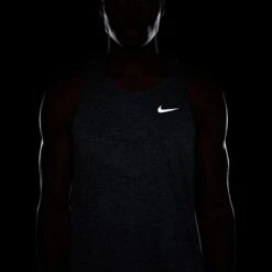 Nike Men's Stride Dri-FIT ADV Running Tank Top (437 - Thunder Blue/Heather/Reflective Silver) -TCRunning Shop AURORA HV5210 437 PHSYM005 2000