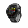 Garmin Forerunner® 265 (Black Bezel And Case With Black/Powder Gray Silicone Band)