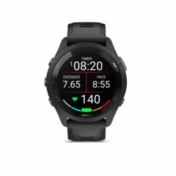 Garmin Forerunner® 265 (Black Bezel And Case With Black/Powder Gray Silicone Band) -TCRunning Shop Forerunner265 HR 1001.14
