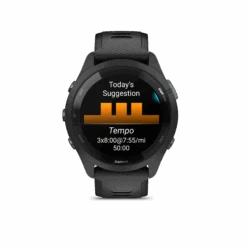 Garmin Forerunner® 265 (Black Bezel And Case With Black/Powder Gray Silicone Band) -TCRunning Shop Forerunner265 HR 1001.17