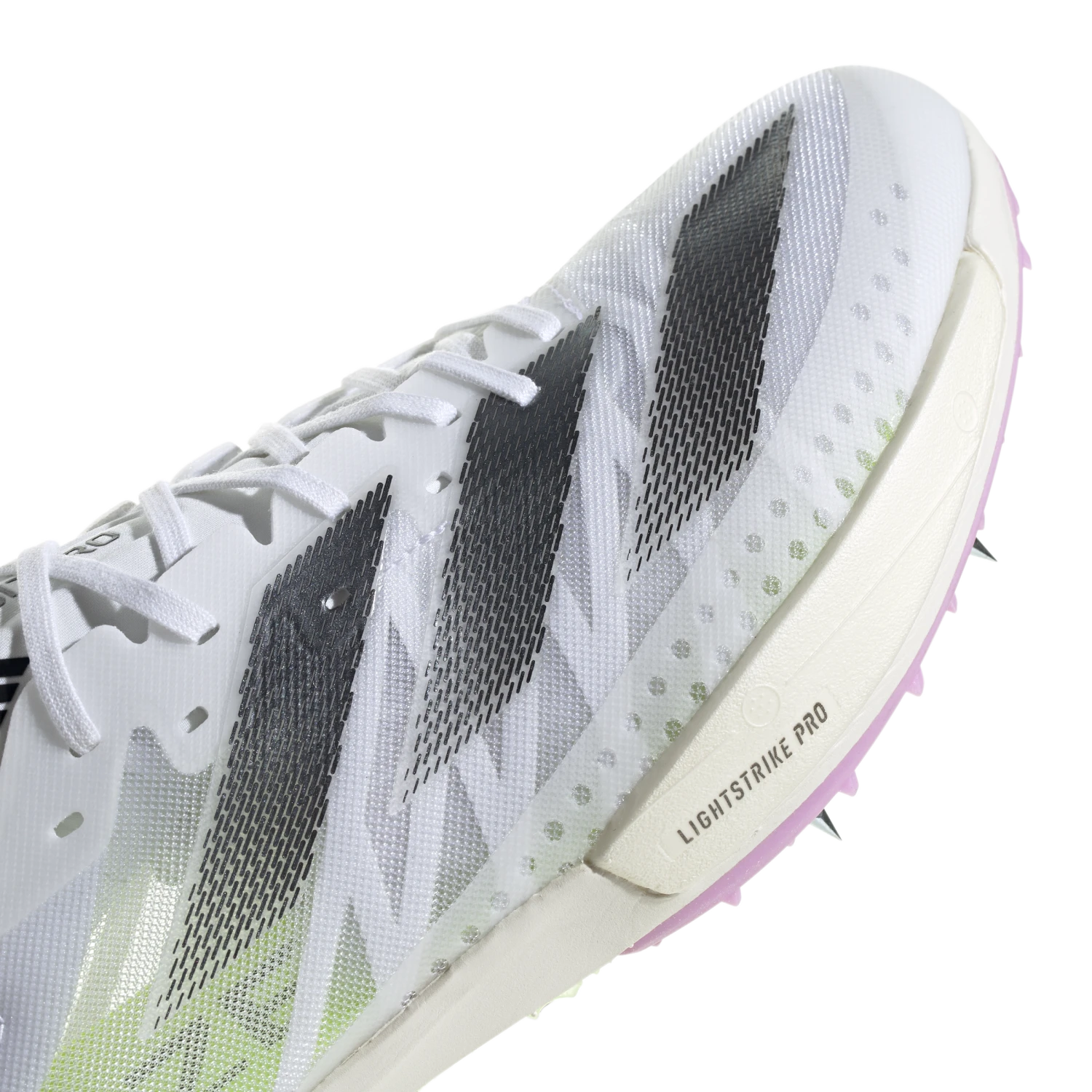 ADIDAS Unisex Adizero Ambition (Cloud White/Core Black/Green Spark) 3 ADIDAS Unisex Adizero Ambition (Cloud White/Core Black/Green Spark) - Image 3
