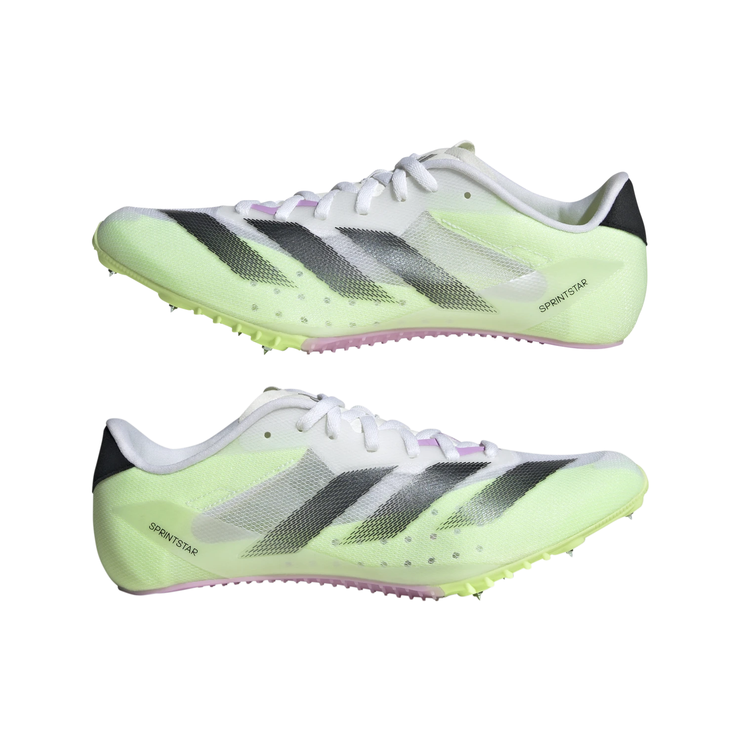 ADIDAS Unisex Sprintstar (Cloud White/Core Black/Green Spark) 3 ADIDAS Unisex Sprintstar (Cloud White/Core Black/Green Spark) - Image 3