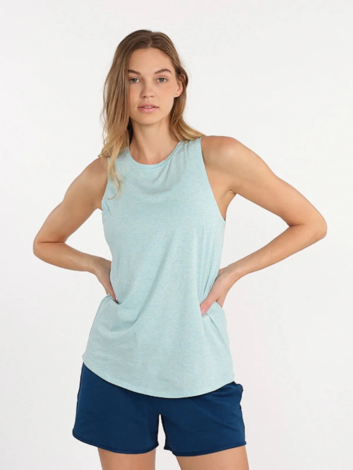 Women’s NOLA Tank 2.0 (433 - Joyful Blue Heather) 1 Women’s NOLA Tank 2.0 (433 - Joyful Blue Heather)