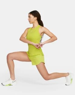 Nike Women's DRI-FIT One Luxe Tank (308 - Bright Cactus/Reflective Silver) -TCRunning Shop IMG 3379