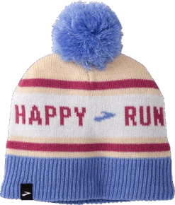 BROOKS Unisex Heritage Pom Beanie (111 - Run Happy Sand)