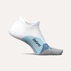 Feetures Elite Light Cushion No Show Tab (White Sky)