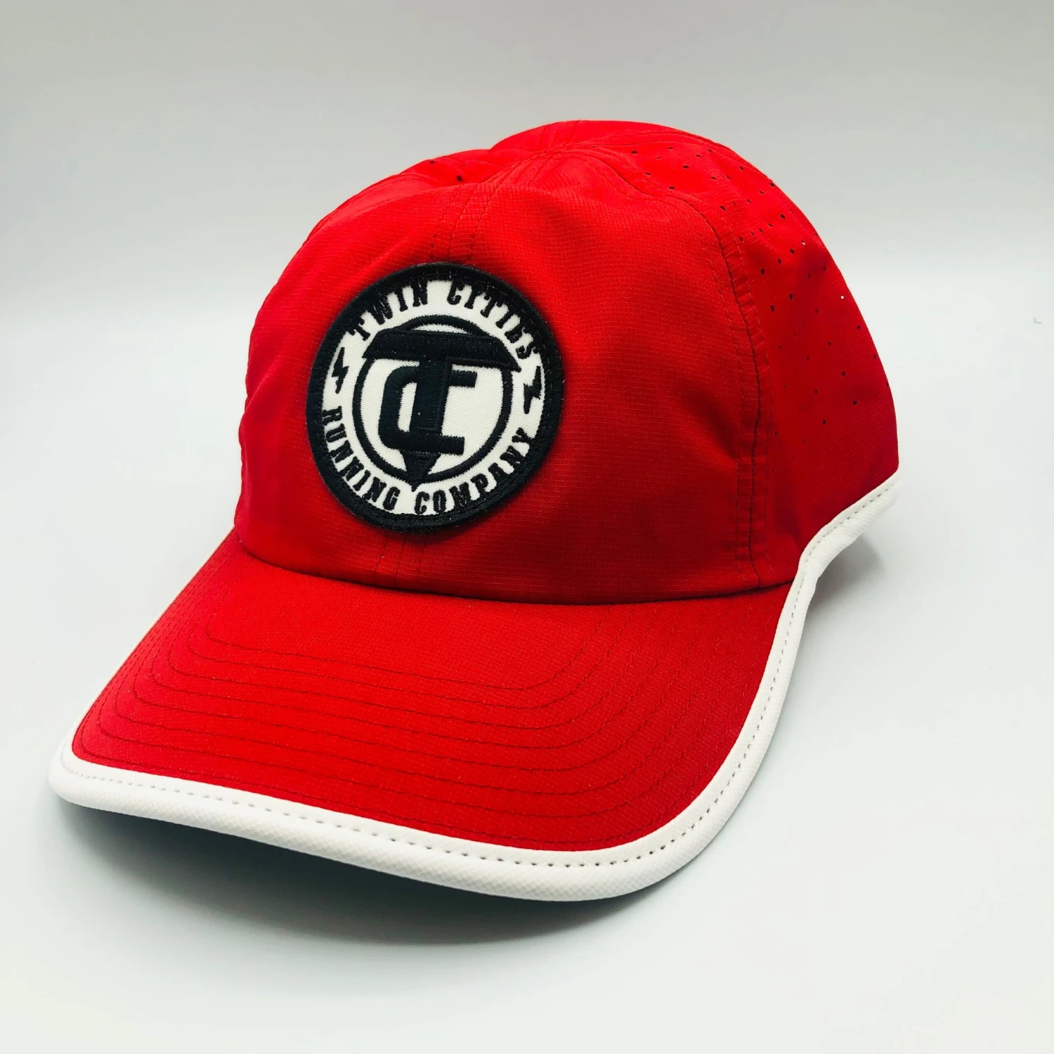 TCRC Power Strike Laser Vented Lite Cap (Red/White) 1 TCRC Power Strike Laser Vented Lite Cap (Red/White)