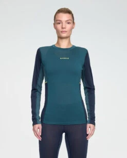 Women's Performance Long Sleeve (Teal) -TCRunning Shop Image256 a27f88e0 362d 4c96 8ec2 9713bf856e87
