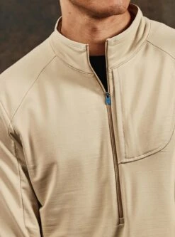 Men's Rover Merino Half-Zip (Dune) -TCRunning Shop Image280 99834440 d186 4491 86e0 89ea90248e9f