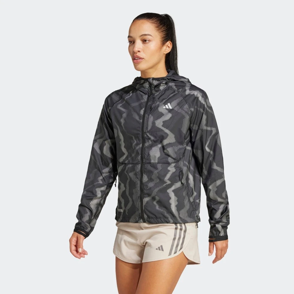 ADIDAS Women's Ult Prem Jacket (Black/Refsil) 2 ADIDAS Women's Ult Prem Jacket (Black/Refsil) - Image 2