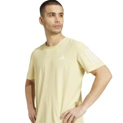 ADIDAS Men's OTR Base Tee (Powder Yellow) -TCRunning Shop JC9791 5 APPAREL On Model Detail View 1 white