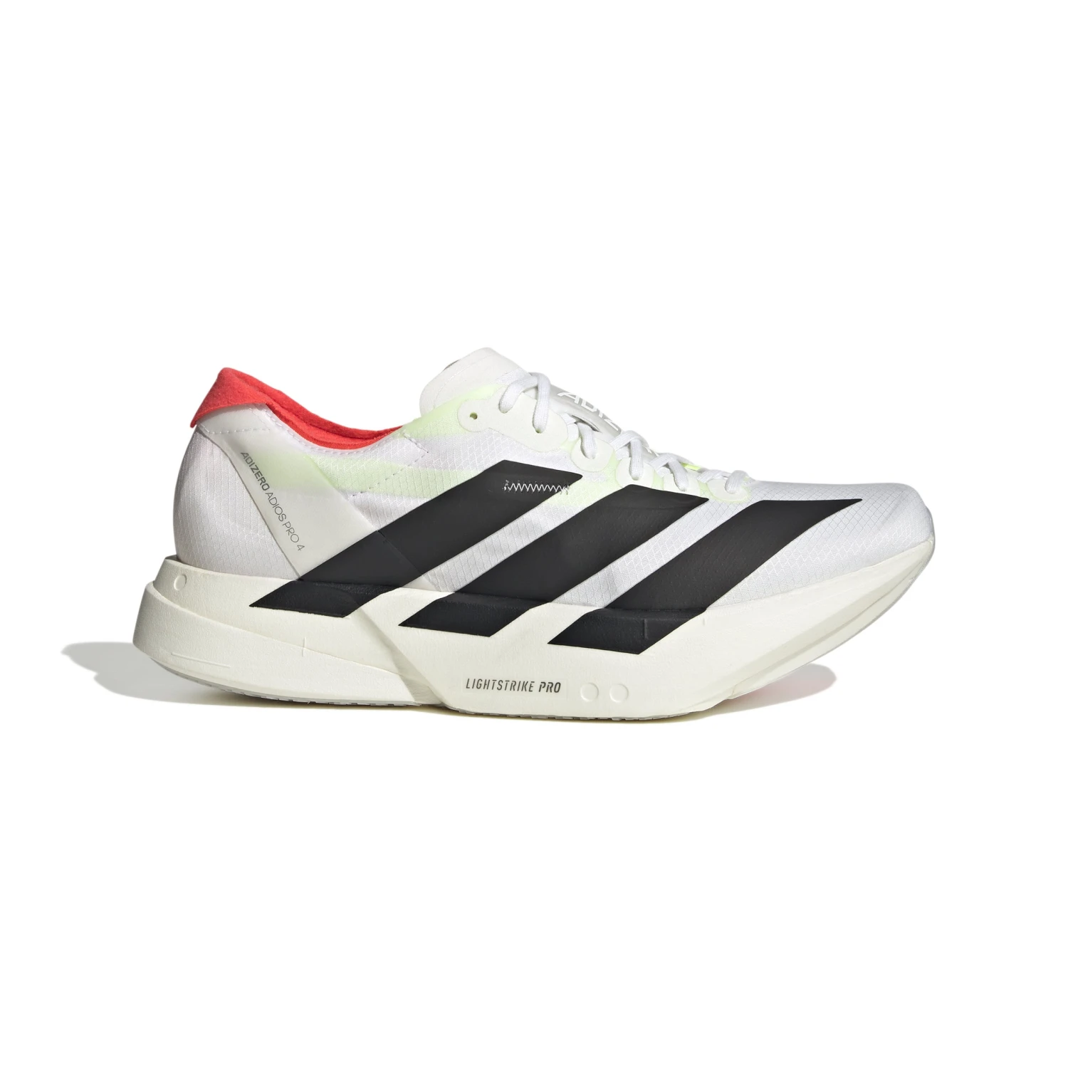 ADIDAS Men's Adizero Adios Pro 4 (Footwear White/Core Black/Silver Metallic) 1 ADIDAS Men's Adizero Adios Pro 4 (Footwear White/Core Black/Silver Metallic)