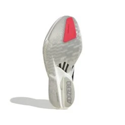 ADIDAS Men's Adizero Adios Pro 4 (Footwear White/Core Black/Silver Metallic) 9 ADIDAS Men's Adizero Adios Pro 4 (Footwear White/Core Black/Silver Metallic) -TCRunning Shop JR1094 4 FOOTWEAR Photography BottomView white