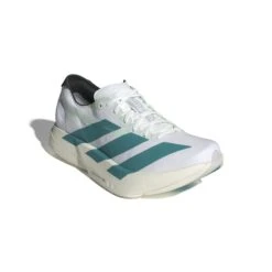 ADIDAS Men's Adizero Adios Pro 4 (FTWWHT/PURTEA/CARBON) 8 ADIDAS Men's Adizero Adios Pro 4 (FTWWHT/PURTEA/CARBON) -TCRunning Shop JR1267 6 FOOTWEAR Photography FrontLateralTopView white