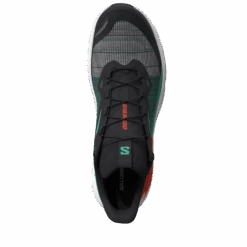 Salomon Men's Genesis (Black/Electric Green/Cherry Tomato) -TCRunning Shop L47688200 10 VIR GENESIS BLACK ELECTRICGREEN CHERRYTOMATO