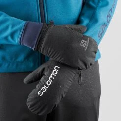 Salomon RS Warm Mitten U (black) -TCRunning Shop LC1185500 5 GHO u rswarmmitten black deperlant