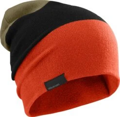 Salomon Flatspin Reversible Beanie (Mecca Orange/Black/Martini Olive)