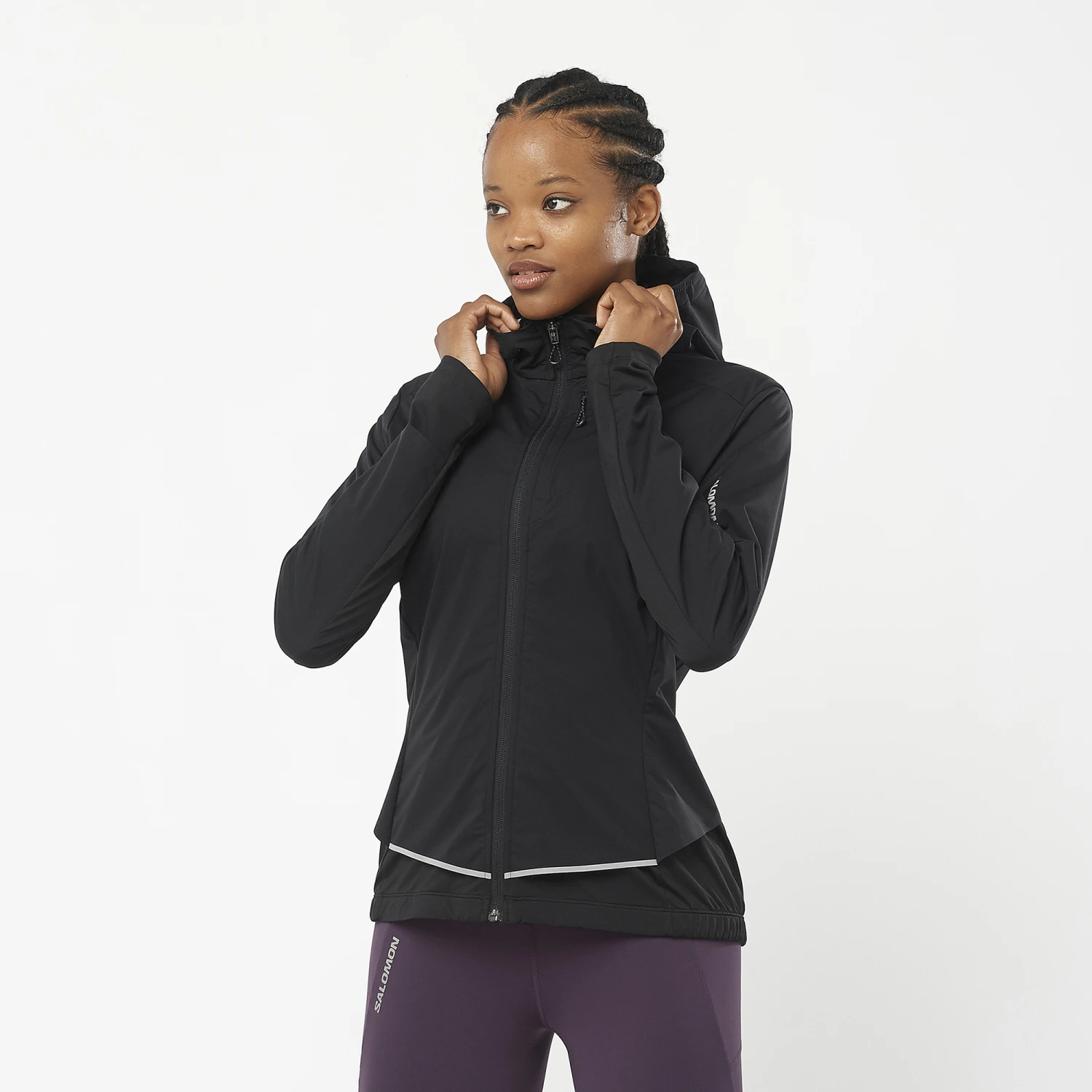 Salomon Women's Light Shell Jacket (Deep Black) 2 Salomon Women's Light Shell Jacket (Deep Black) - Image 2