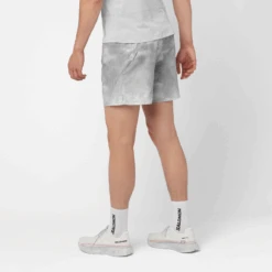 Salomon Men's Cross 5" AOP Short (White/Grey/Violet) -TCRunning Shop LC2254600 1 MOD cross5shortsaop whitegrayvioletfrostgray run m