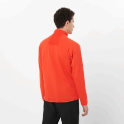 Salomon Men's Essential Lightwarm Full-Zip (Cherry Tomato) 8 Salomon Men's Essential Lightwarm Full-Zip (Cherry Tomato) -TCRunning Shop LC2352700 1 MOD essentialltwarmfz cherrytomato outdoor m