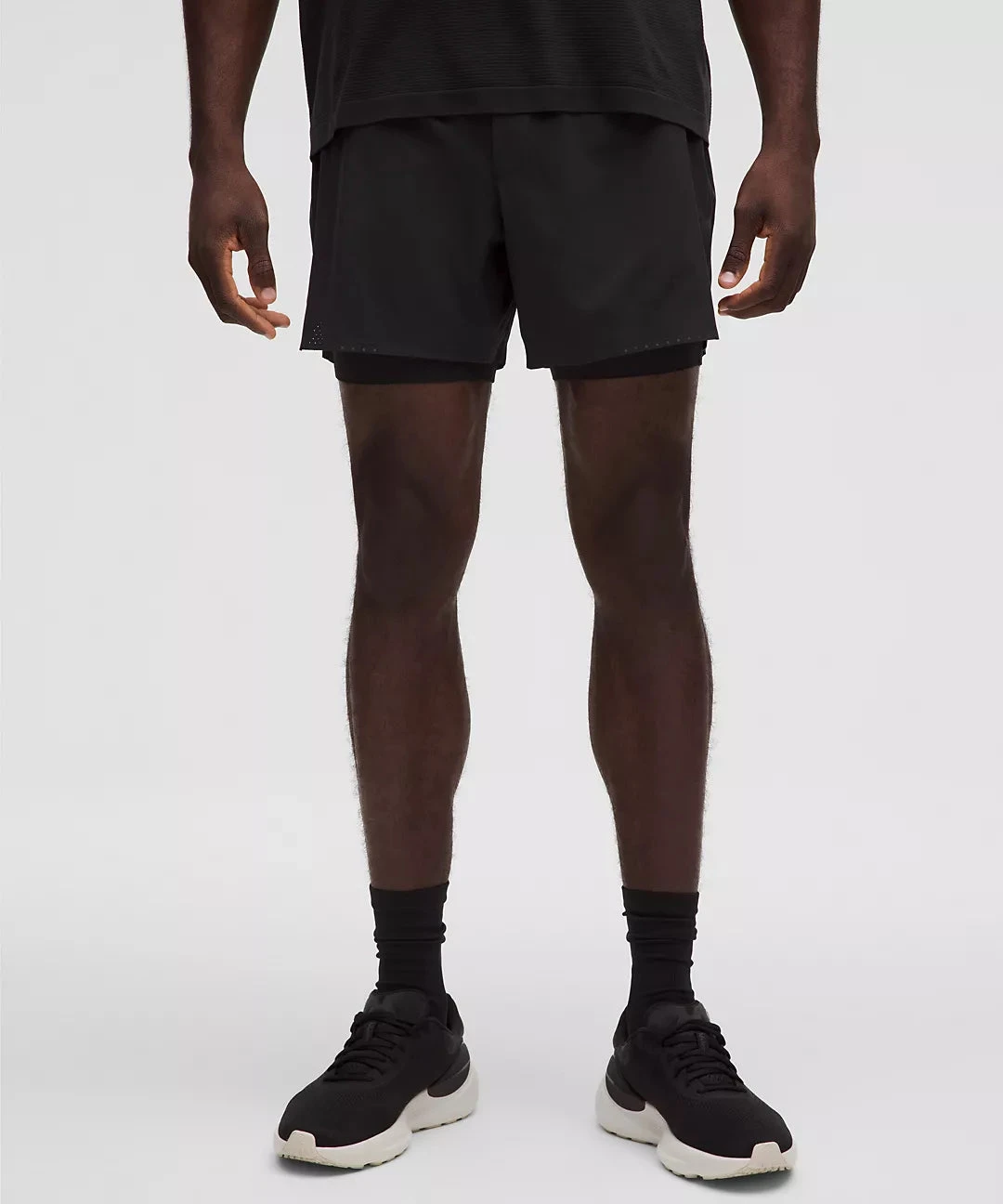 Lululemon Men's Fast And Free Lined Running Short 5" (Black) 1 Lululemon Men's Fast And Free Lined Running Short 5" (Black)