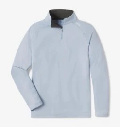 Men's Interlock Quarter Zip (Sky Blue) -TCRunning Shop LUXBREAK HALF ZIP PULLOVER SKY BLUE 1