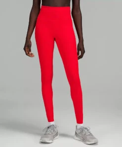 Lululemon Women's Base Pace High Rise Tight 28" (Dark Red)