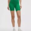 Lululemon Women's Wunder Train High-Rise Short 6" (Raceway Green)