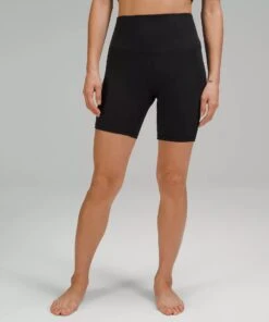 Lululemon Women's Align™ High Rise Short 6" (Black)