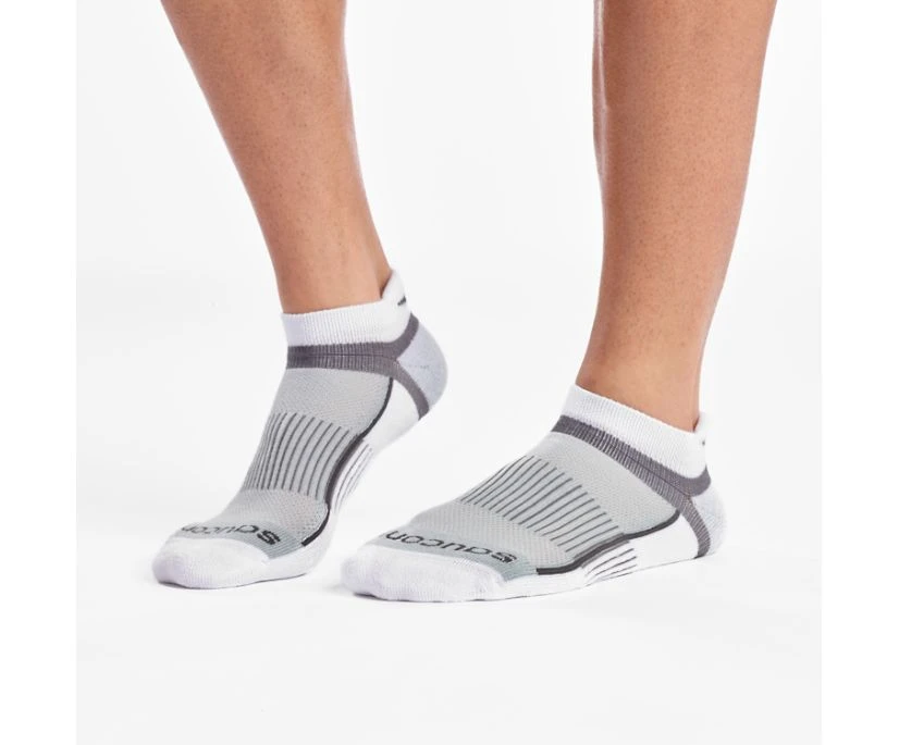 Saucony Inferno No Show Tab 3-Pack Socks (100 - White) 3 Saucony Inferno No Show Tab 3-Pack Socks (100 - White) - Image 3
