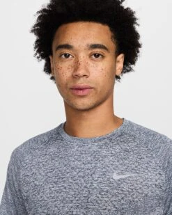 Nike Men's Stride Dri-FIT ADV Short-Sleeve Running Top (437 - Thunder Blue/Heather/Reflective Silver) -TCRunning Shop M NK DFADV STRIDE SS TOP e87e0554 e3c7 4835 9f51 8986b2c3db5b