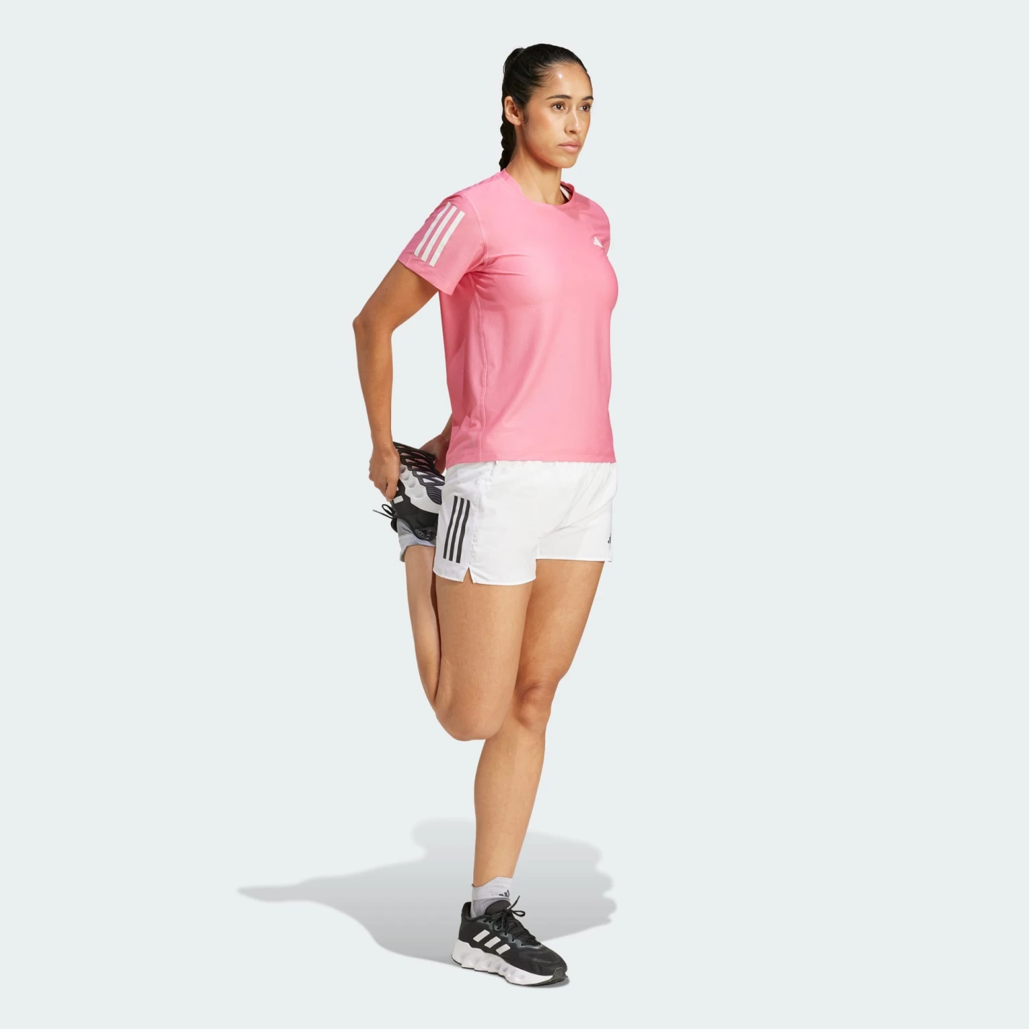 ADIDAS Women's OTR Base Tee (Pink Fusion) 3 ADIDAS Women's OTR Base Tee (Pink Fusion) - Image 3