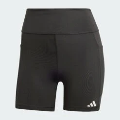 ADIDAS Women's OTR Short Leggings (Black) 8 ADIDAS Women's OTR Short Leggings (Black) -TCRunning Shop Own the Run Short Leggings Black IS9919 01 laydown